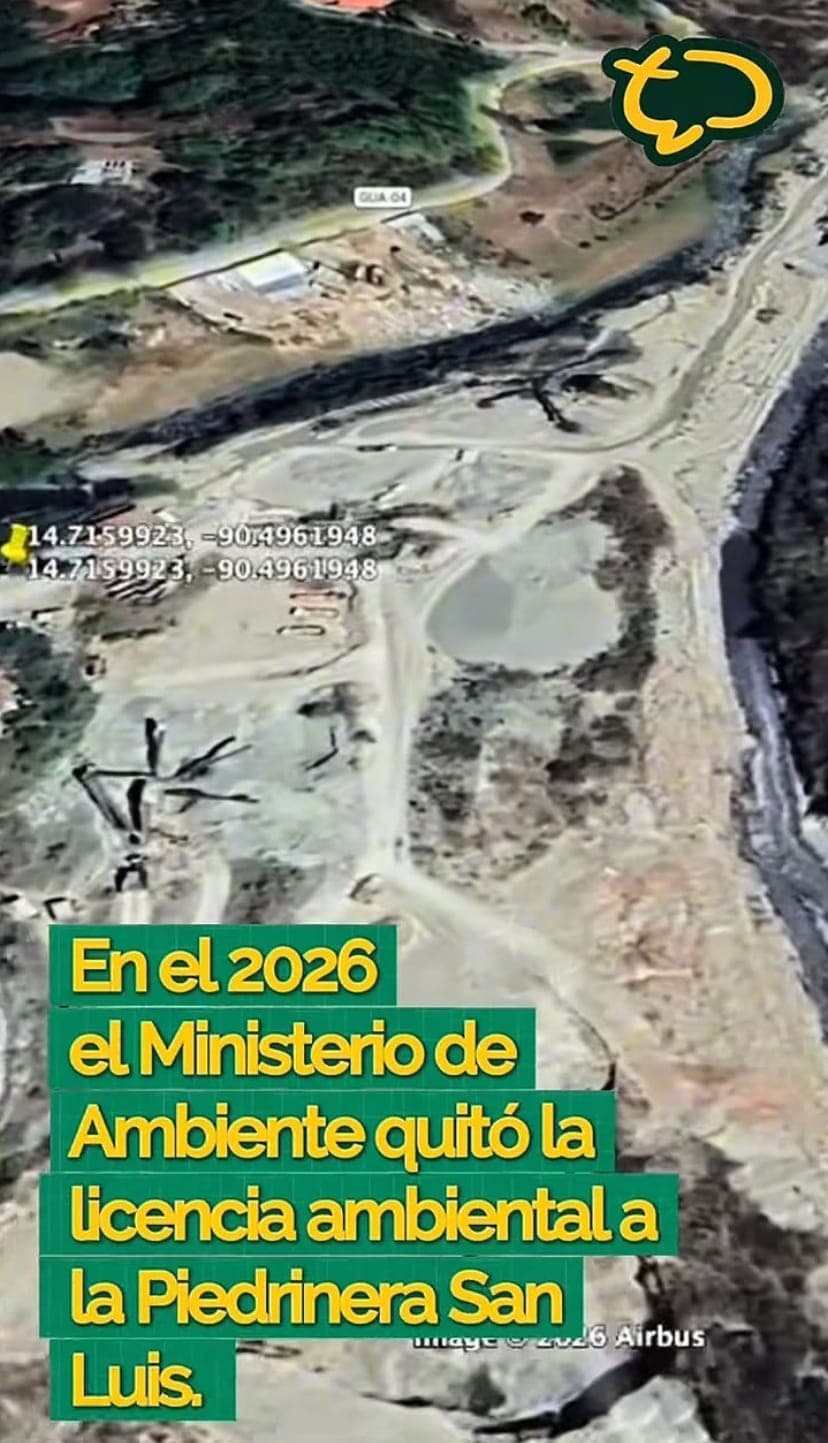 Autoridades de Santa Cruz Chinautla exigen el cierre de la piedrinera San Luis